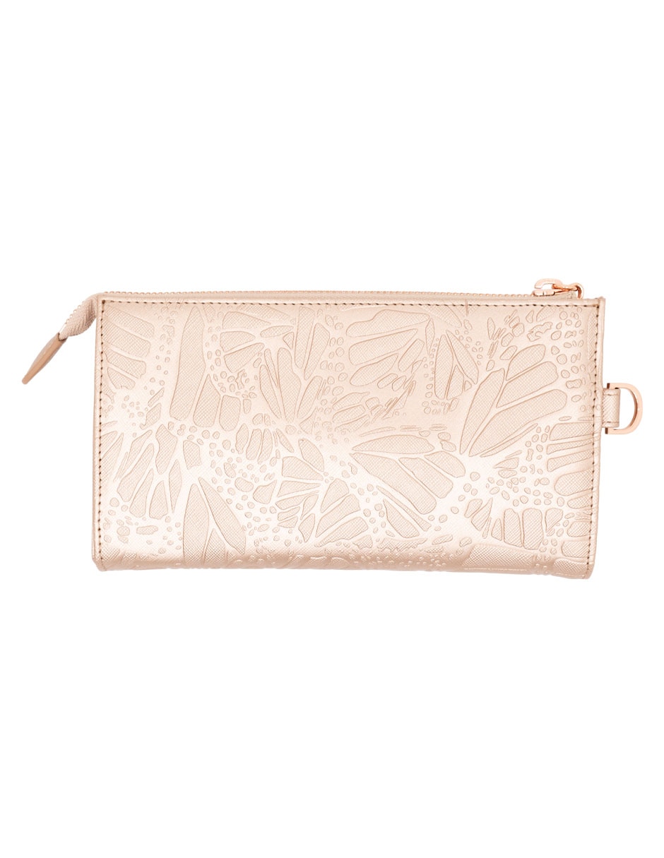 Bolsa wristlet Mariposa de vinil para mujer 2