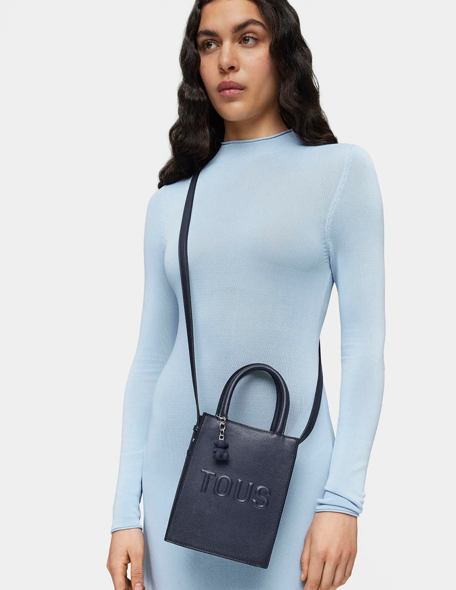 BOLSA MINI BOLSA POP TOU, AZUL MARINO