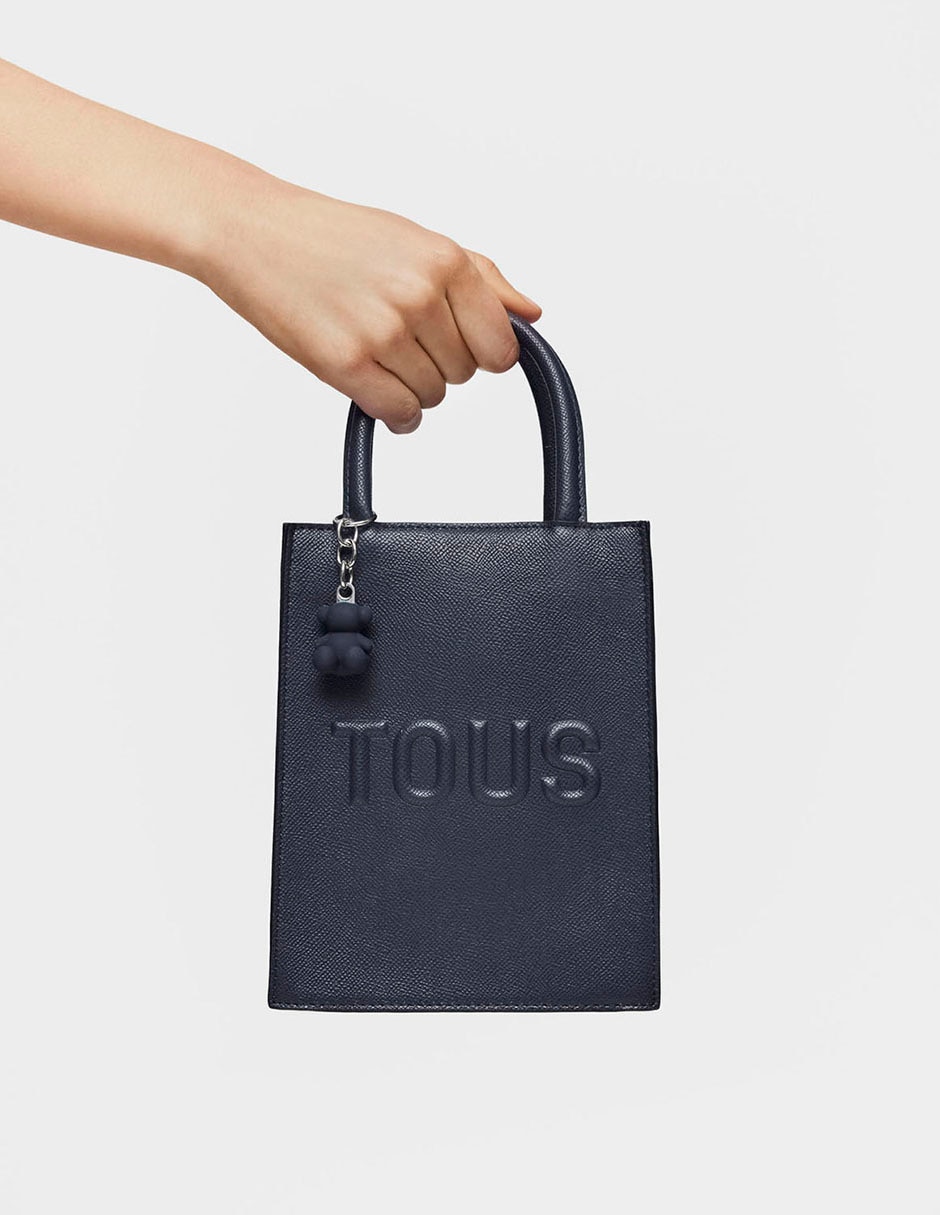 BOLSA MINI BOLSA POP TOU, AZUL MARINO