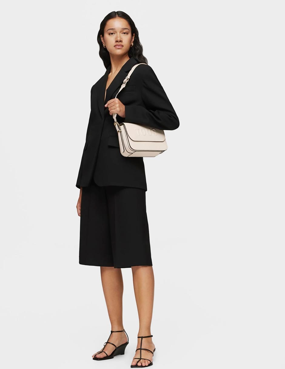 BOLSA BANDOLERA MEDIANA POLI, M, BEIGE