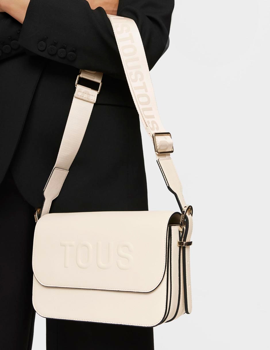 BOLSA BANDOLERA MEDIANA POLI, M, BEIGE