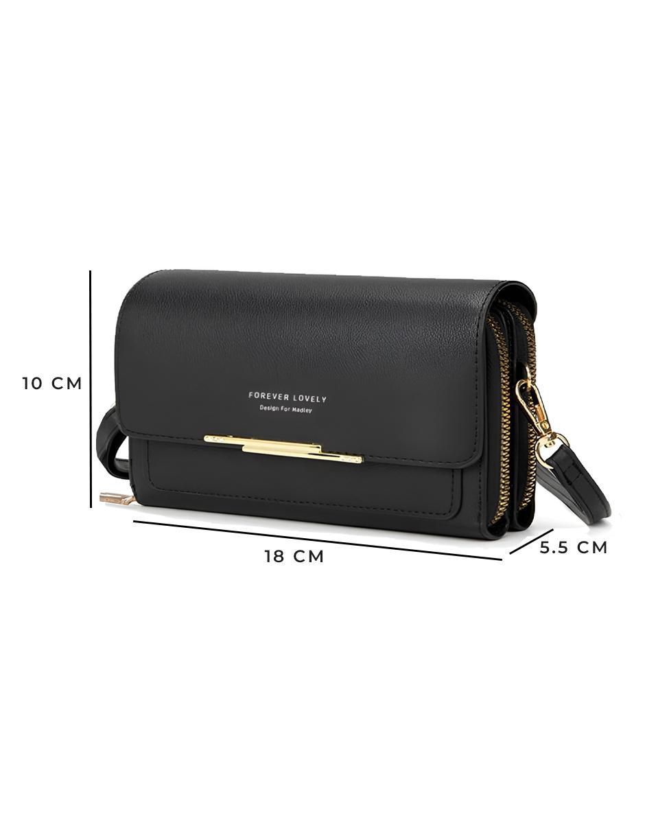 Bolsa flap de cuero para mujer 5