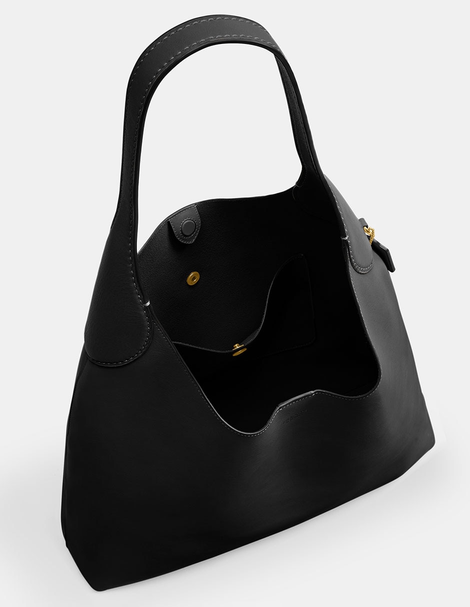 Bolsa hobo Natural Grain Leather de piel para mujer 4