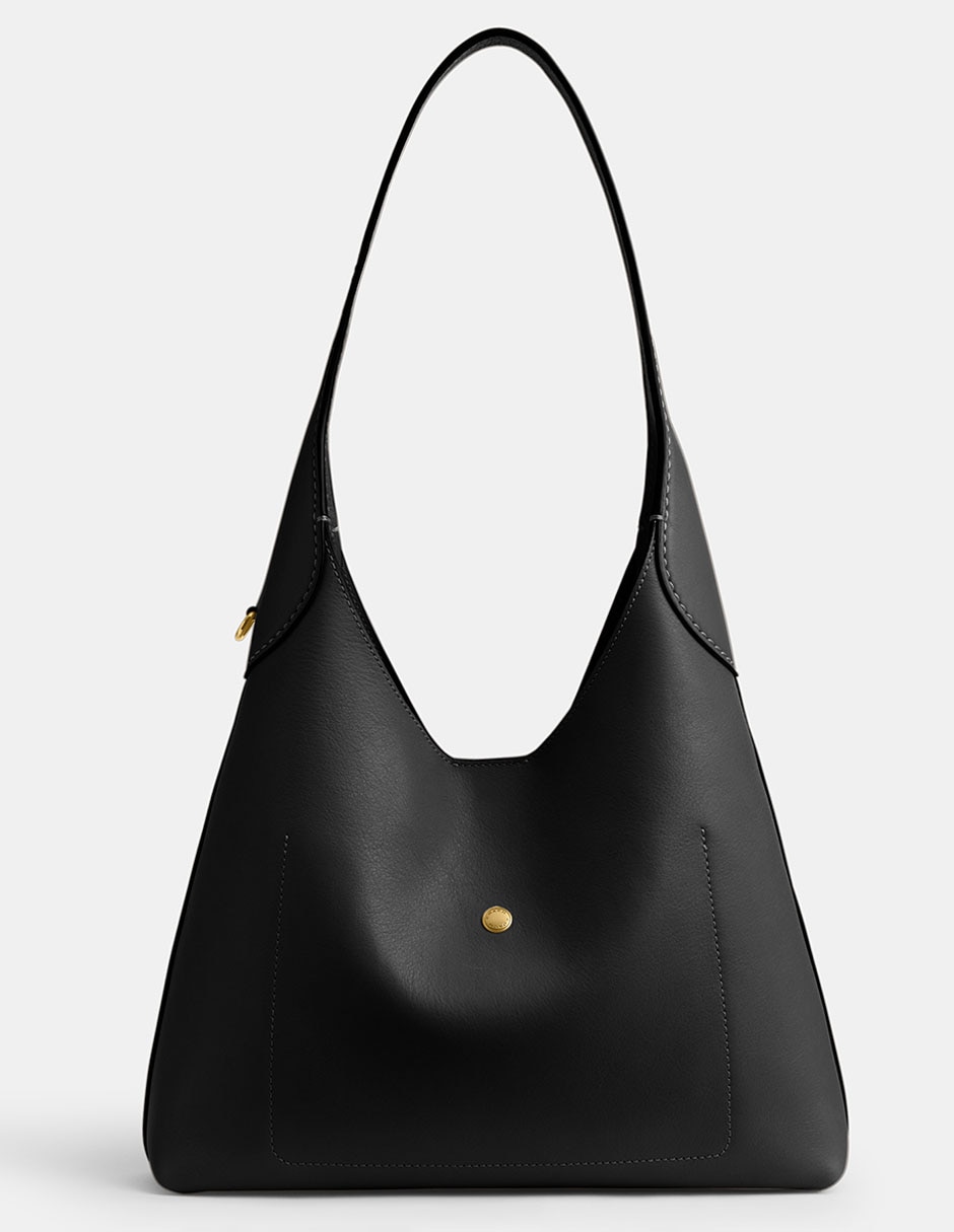 Bolsa hobo Natural Grain Leather de piel para mujer 3