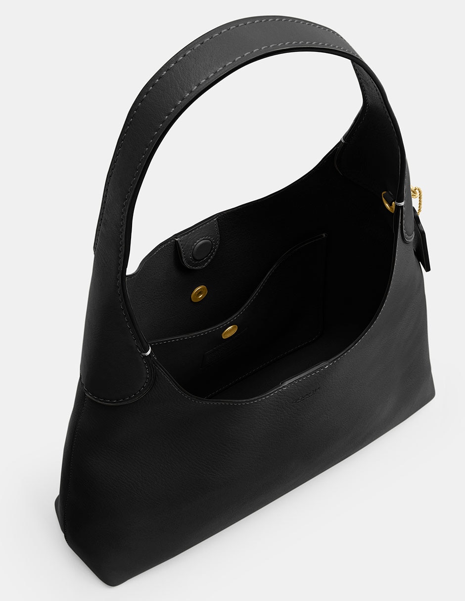 Bolsa hobo Natural Grain Leather de piel para mujer 4