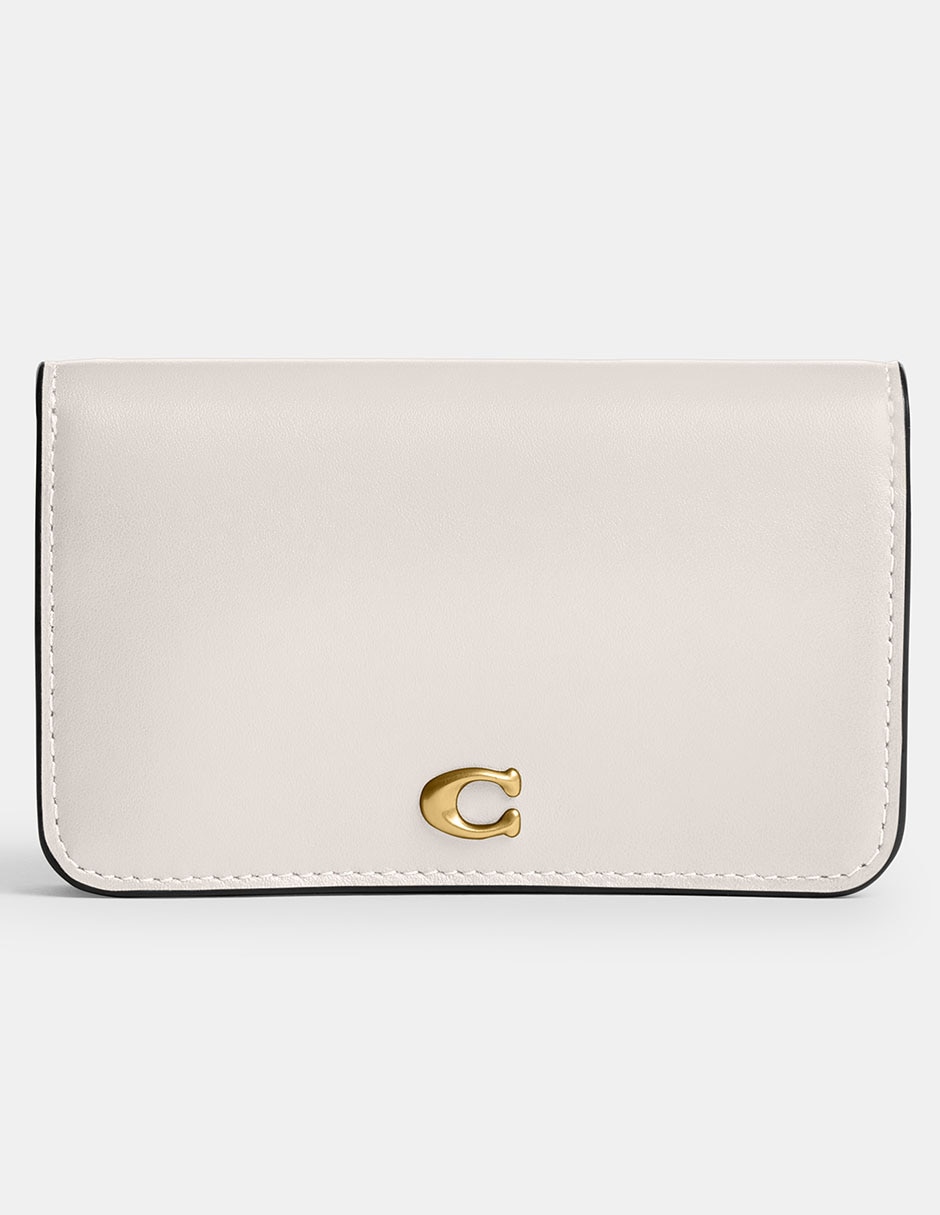 Tarjetero de piel Refined Calf Leather para mujer