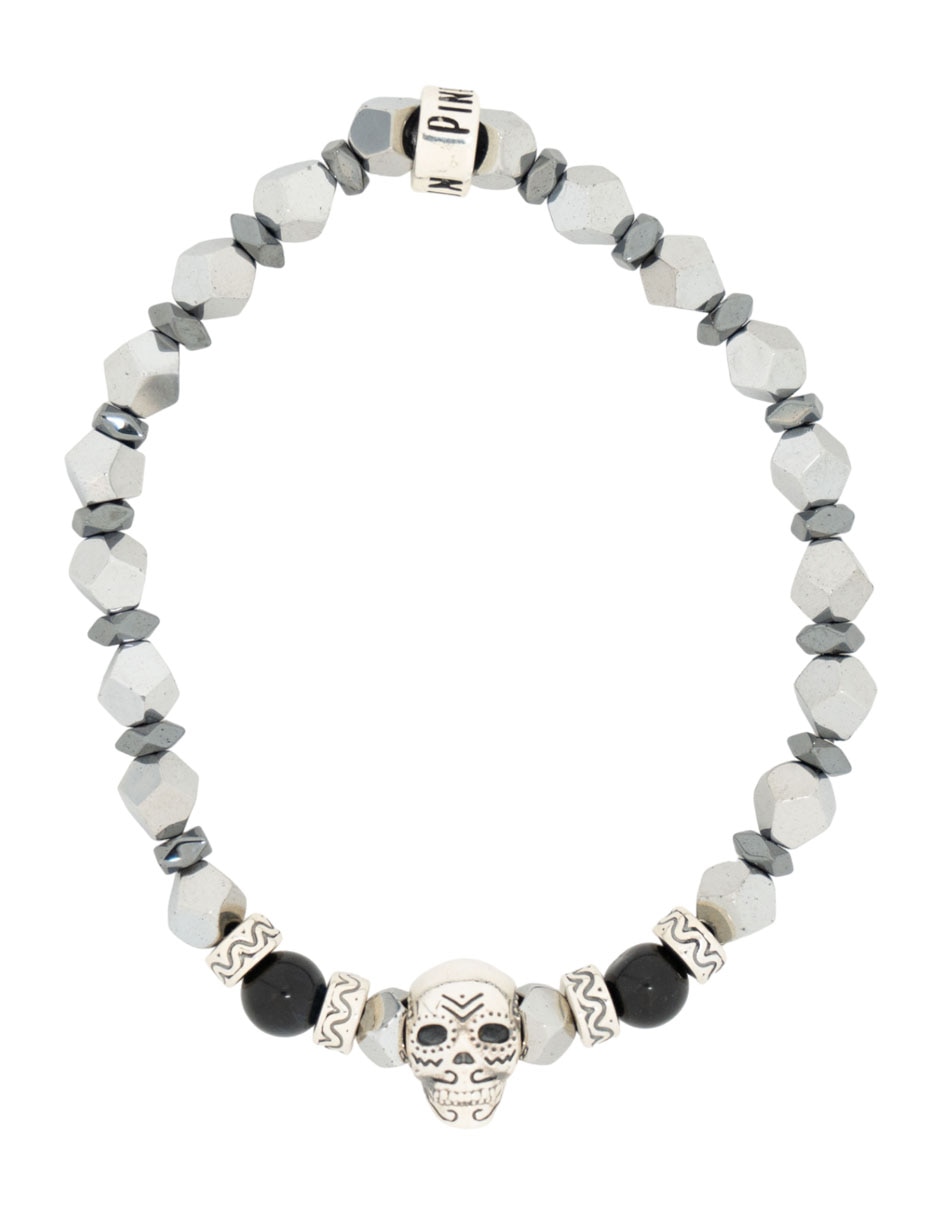 Pulsera con hematita Calavera