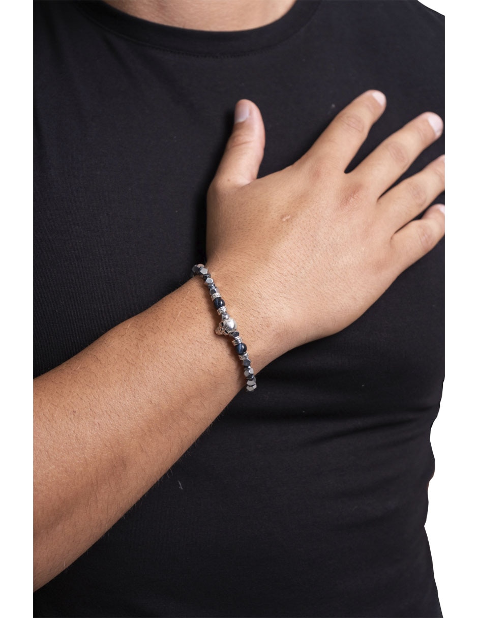Pulsera con hematita Calavera 2