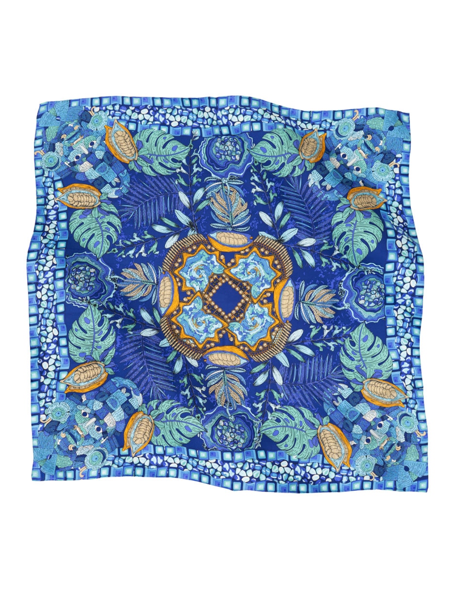 Mascada con estampado gráfico 2
