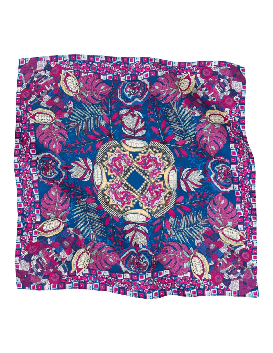 Mascada con estampado gráfico 2