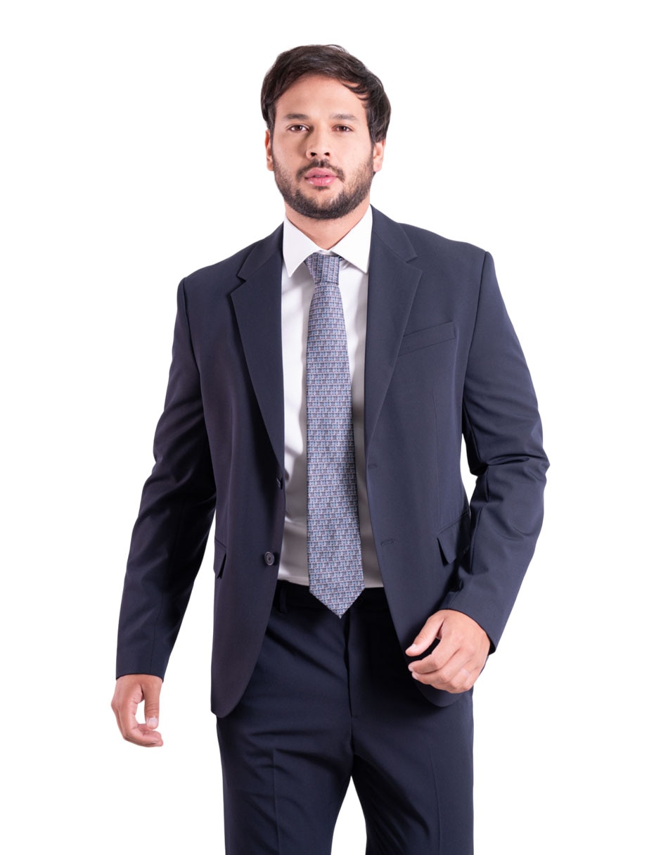 Corbata regular de seda estampado gráfico para hombre 2