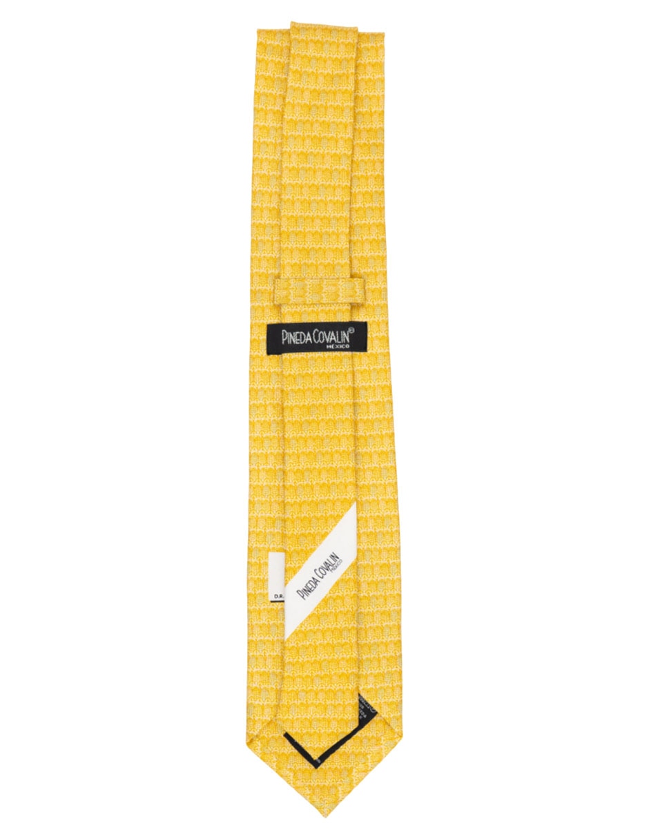 Corbata regular de seda estampado gráfico para hombre 4