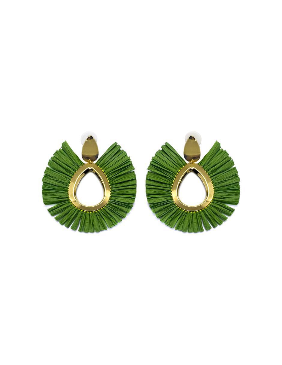 Aretes de abanico con acabado pulido 1