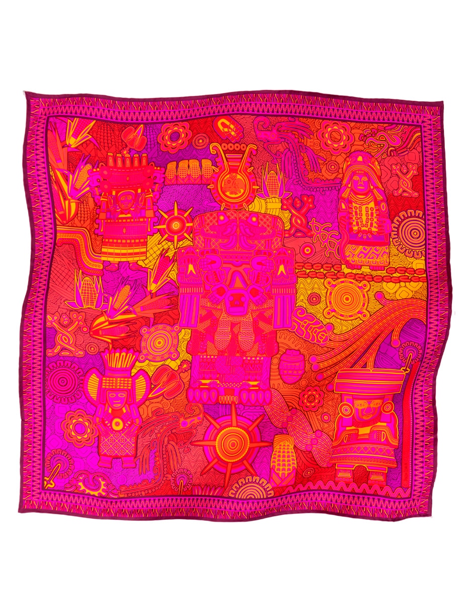 Mascada con estampado gráfico 2