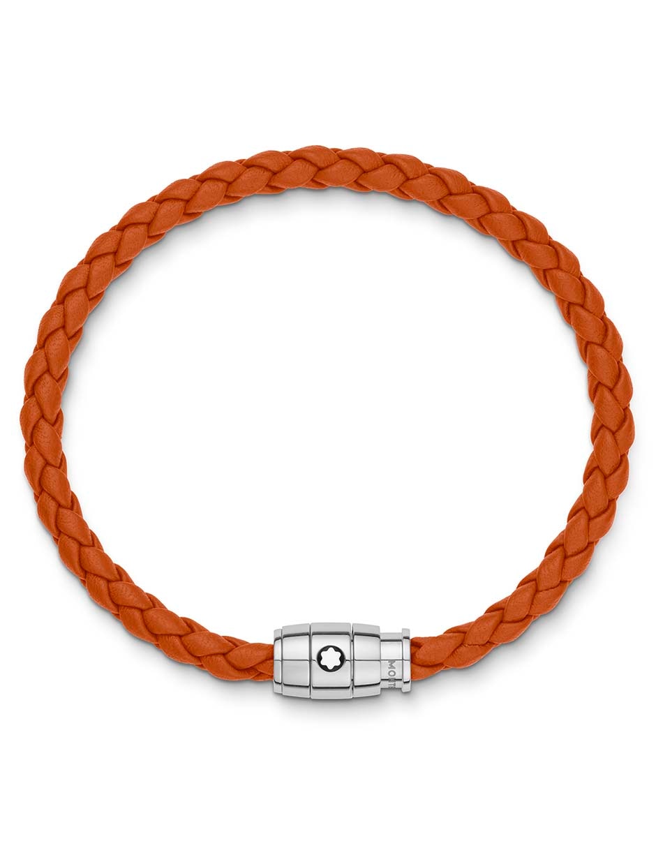Brazalete de piel con acabado liso 2