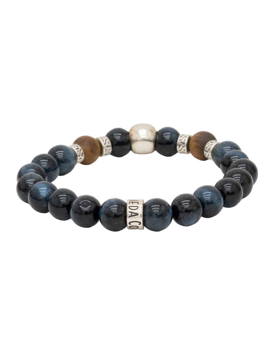 Pulsera de plata P 925 Calavera con acabado mate 3