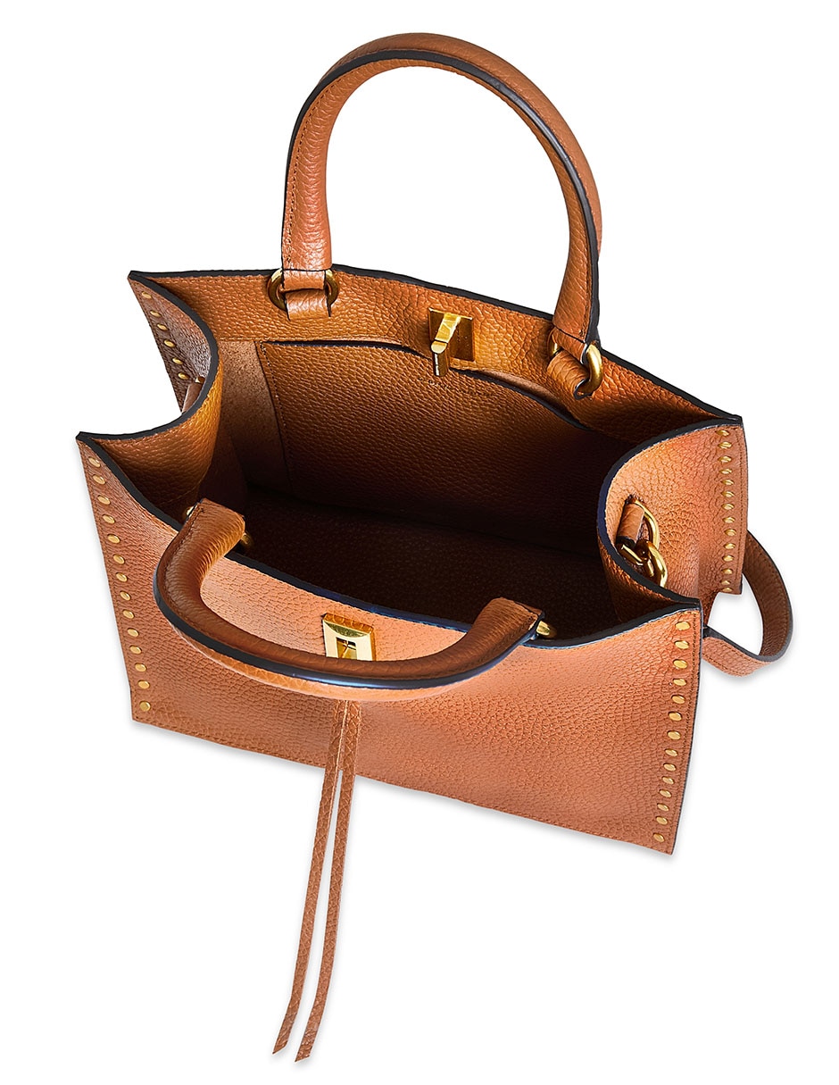 Bolsa satchel Darren de piel para mujer 3