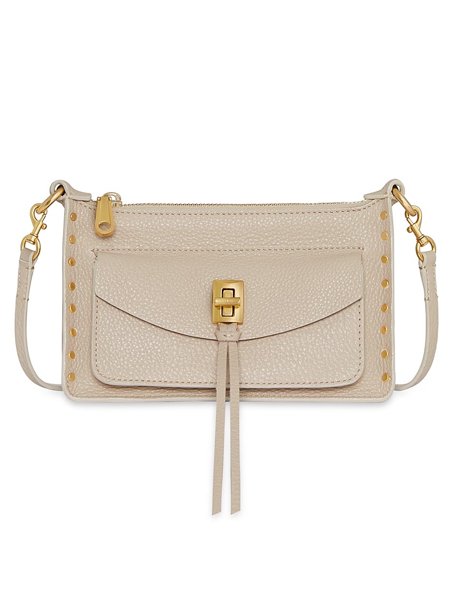 Bolsa crossbody Celestial Studs de cuero para mujer