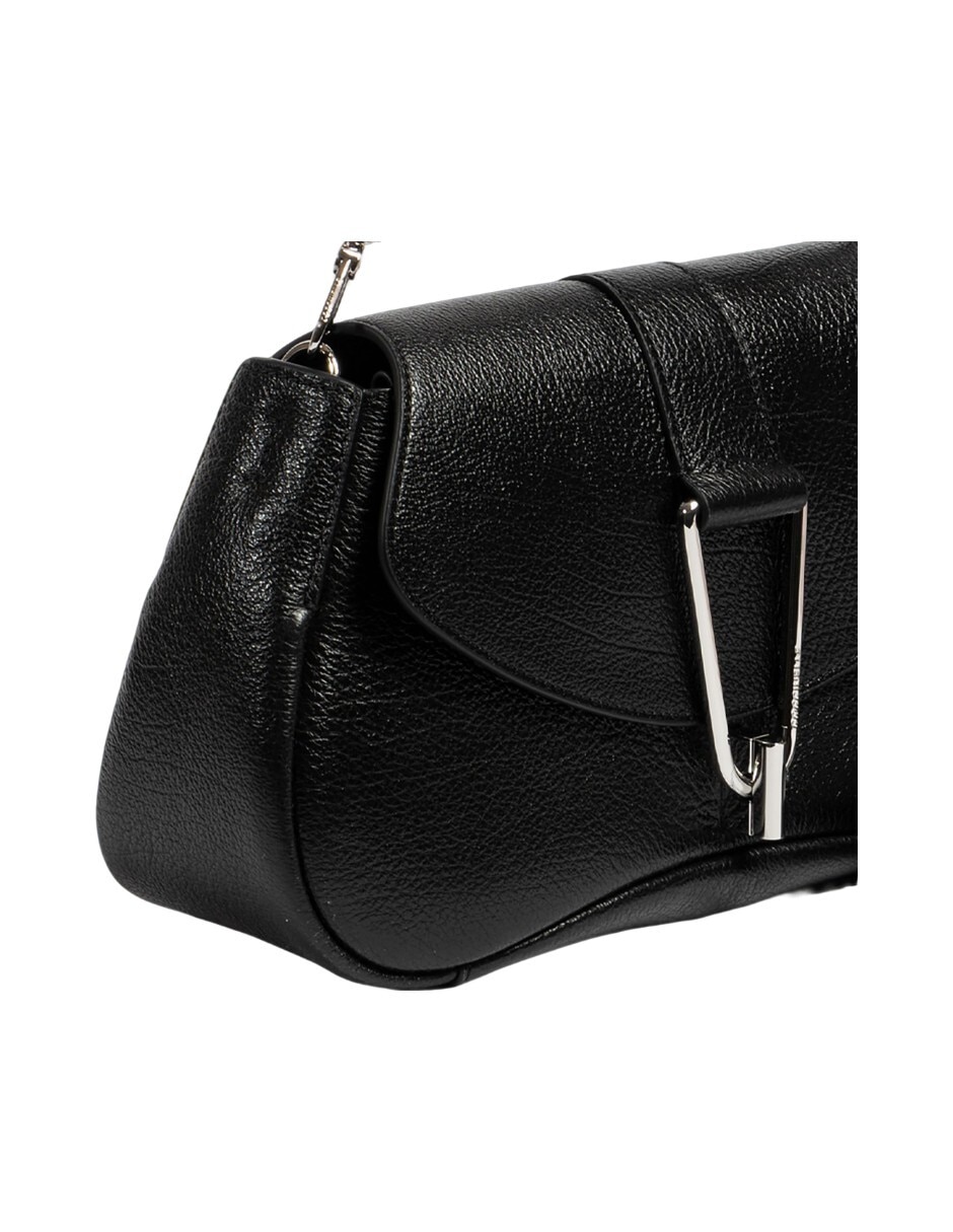 Bolsa flap Himma Shiny Goa de piel para mujer 4