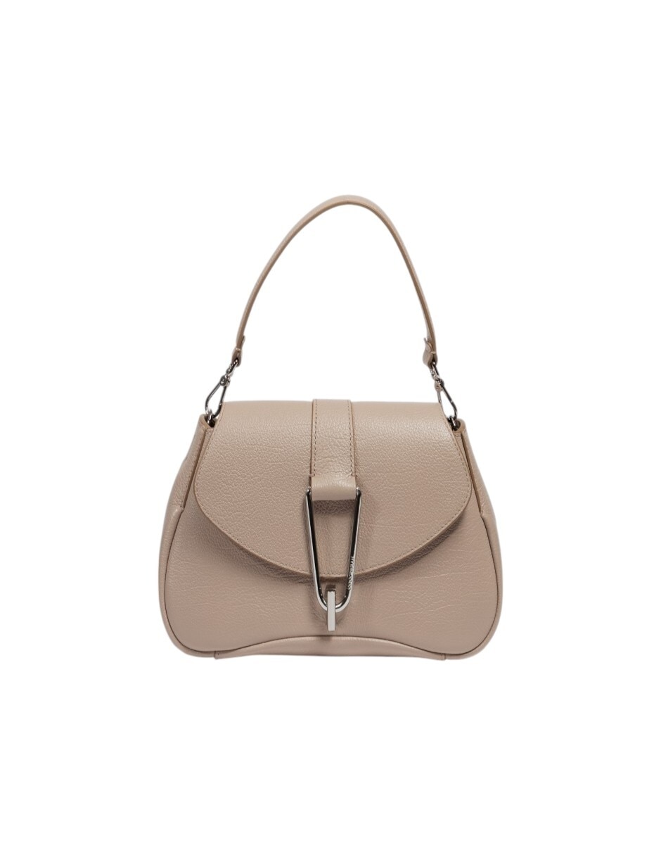 Bolsa flap Himma Shiny Goa de piel para mujer