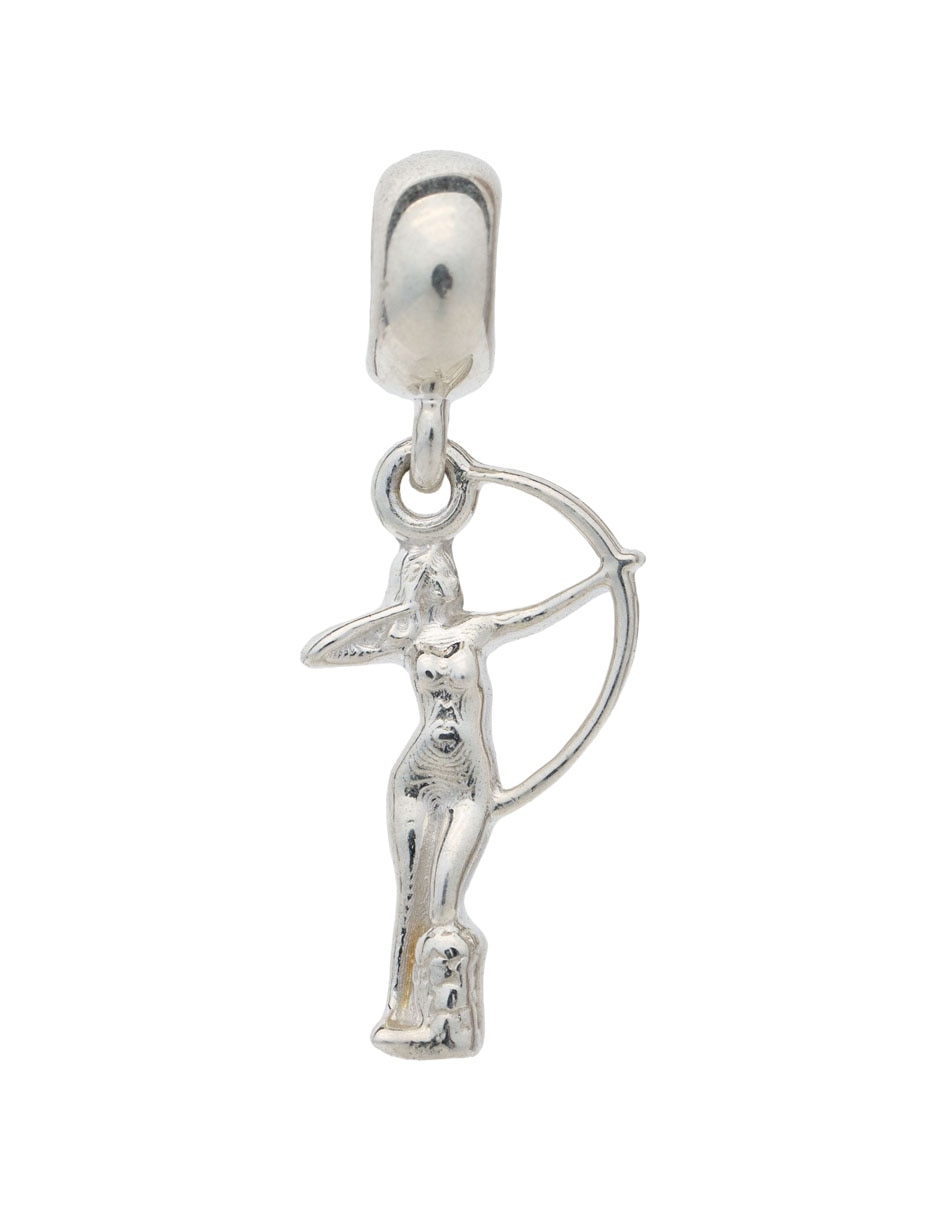 Charm de figura humana diana cazadora de plata P 925