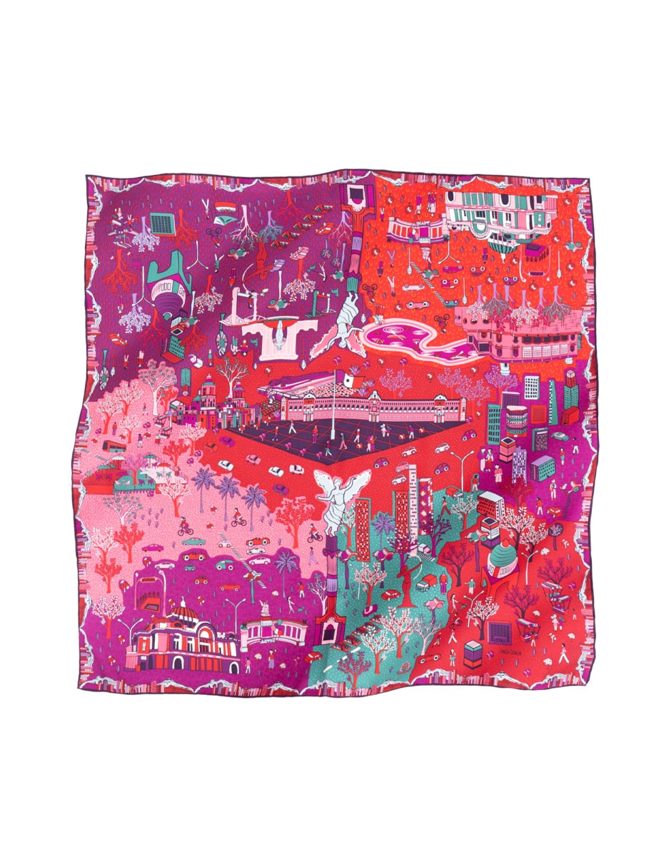 Mascada con estampado gráfico 2