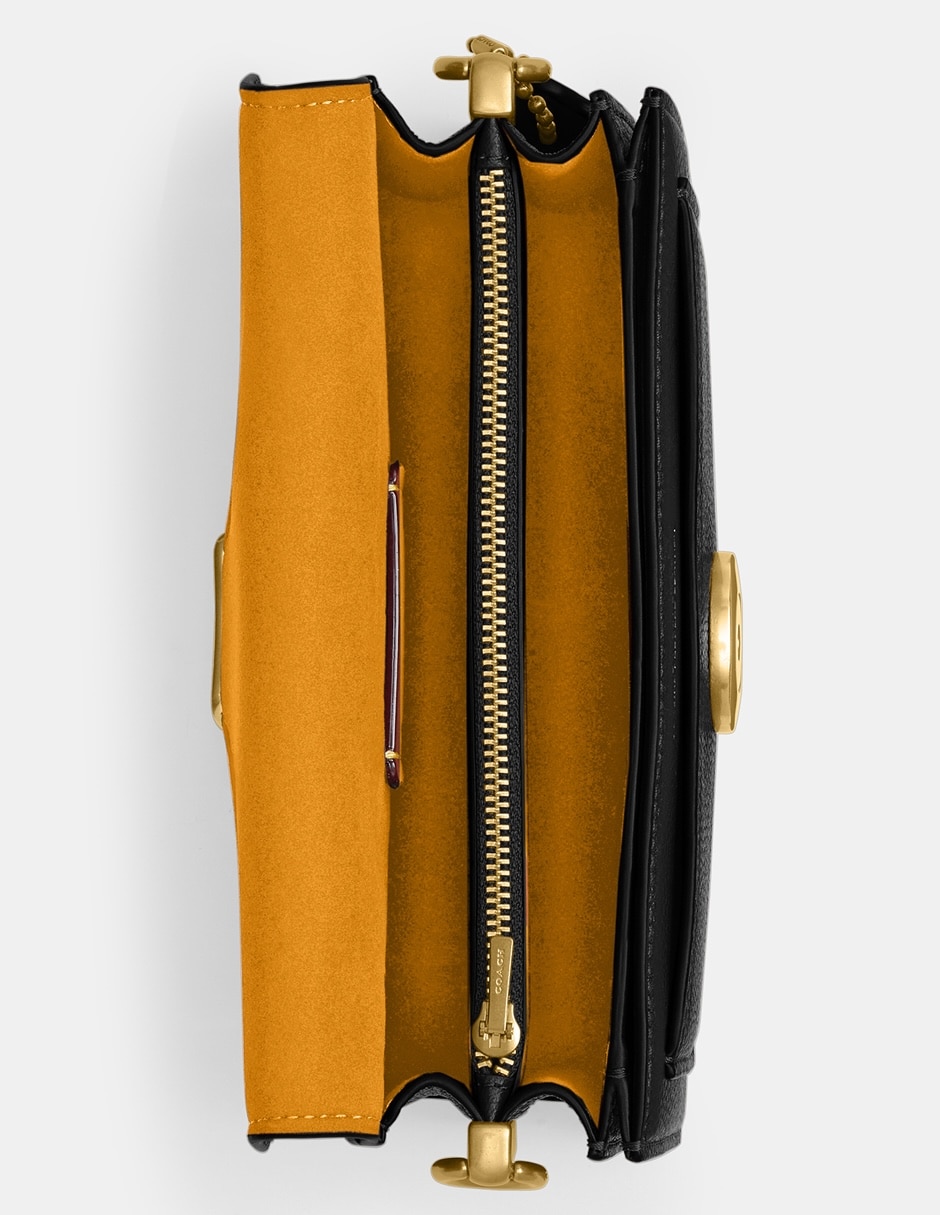 Bolsa shoulder Polished Pebble Leather de piel para mujer 3