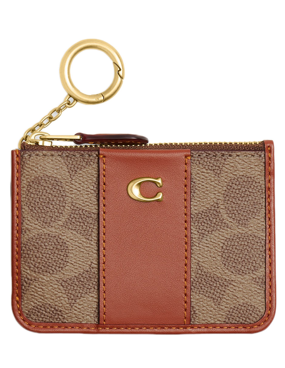 Tarjetero piel Coated Canvas Signature para mujer Tarjetero piel Coated Canvas Signature para mujer