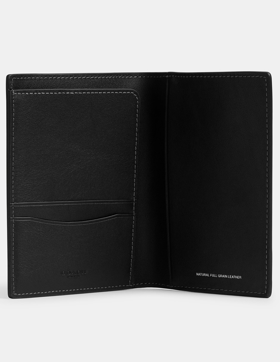 Tarjetero de piel Natural Grain Leather para hombre 3