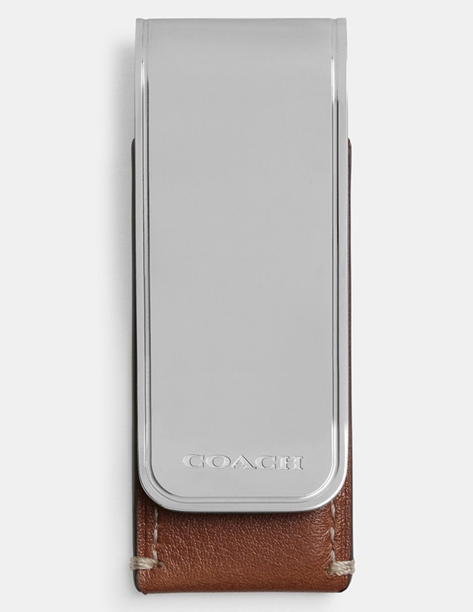 Tarjetero Natural Grain Leather para hombre
