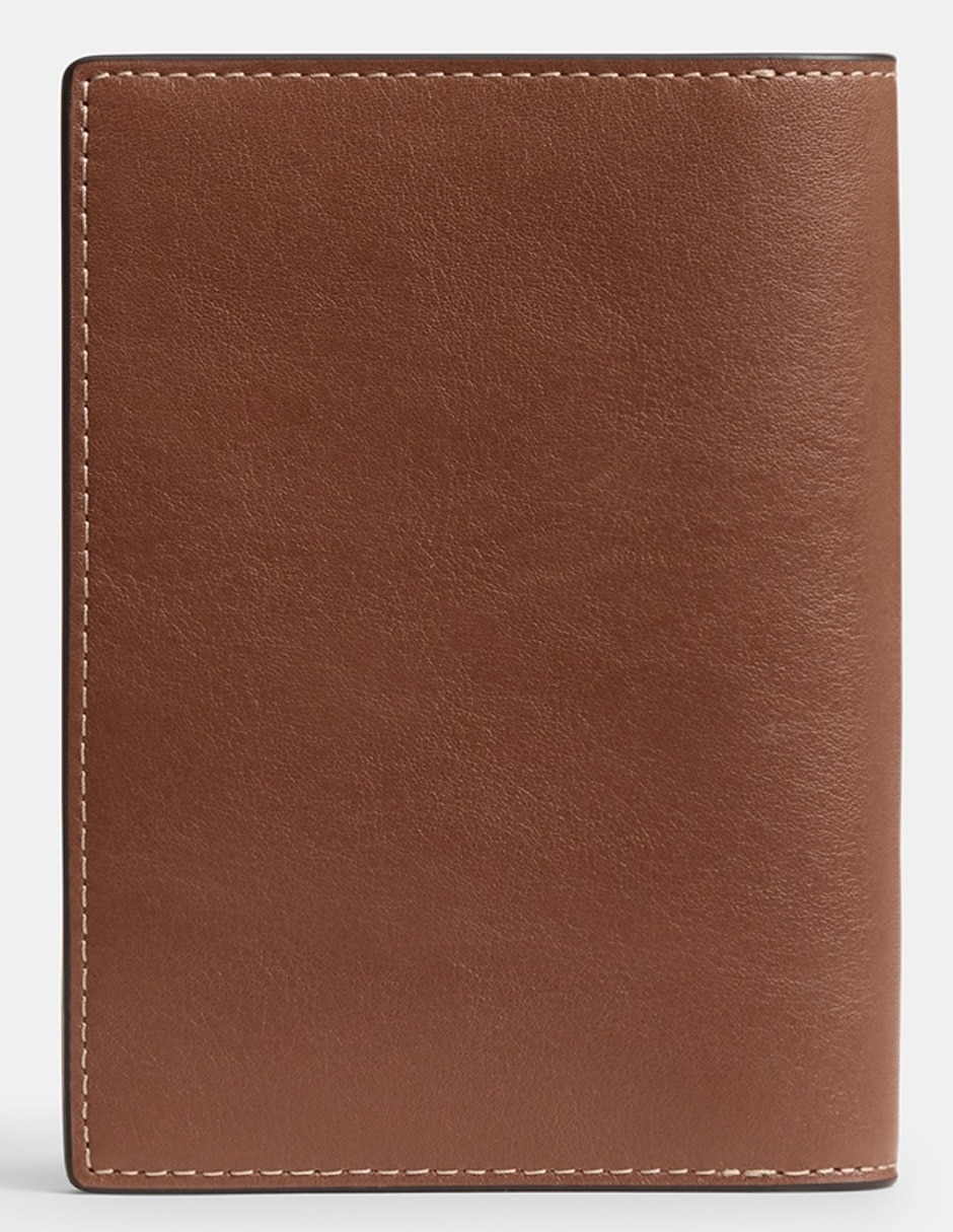 Tarjetero de piel Natural Grain Leather para hombre 2