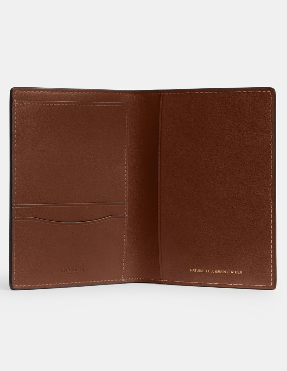 Tarjetero de piel Natural Grain Leather para hombre 3