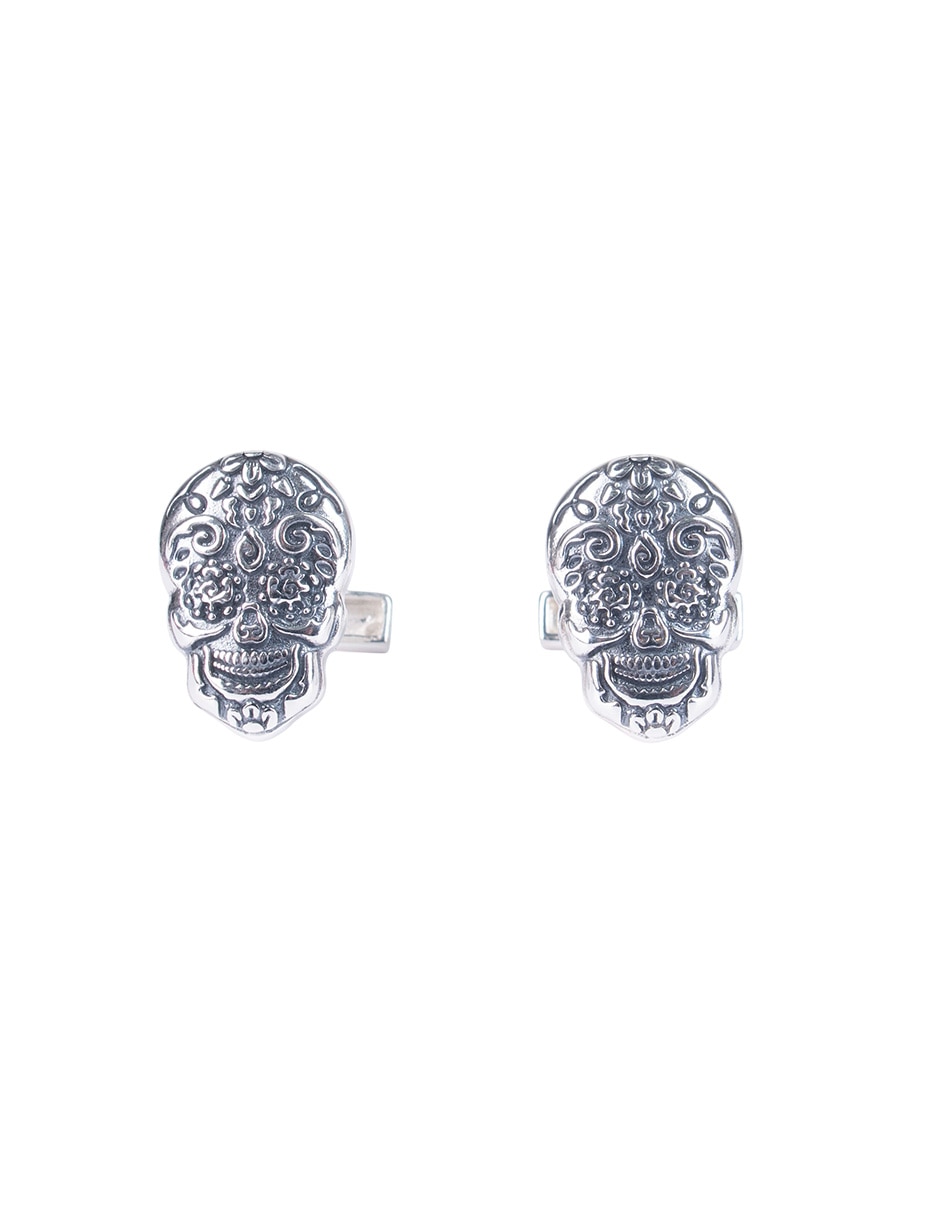 Mancuernillas forma redonda de plata 2
