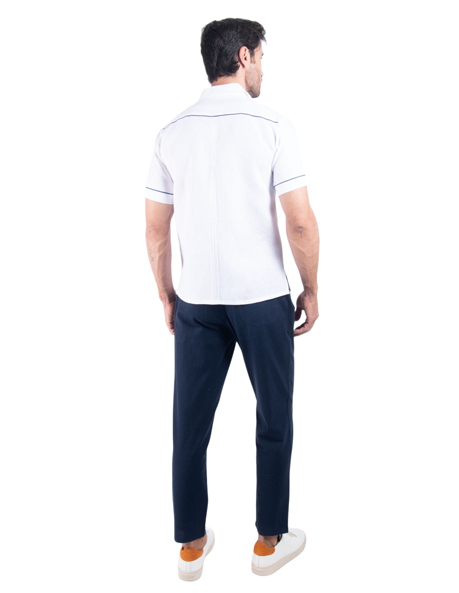 Guayabera manga corta para hombre 2
