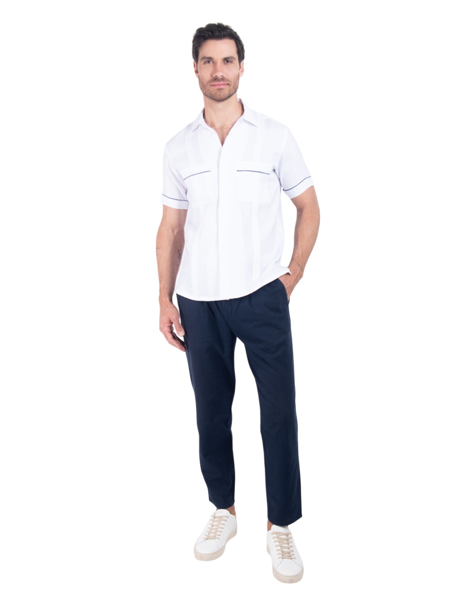 Guayabera manga corta para hombre 3