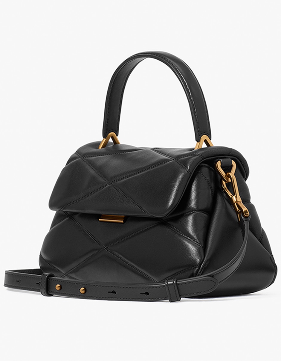 Bolsa flap Grace de piel para mujer