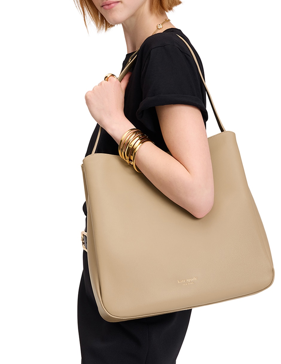 BOLSA SPRING 25 PIEL, BEIGE