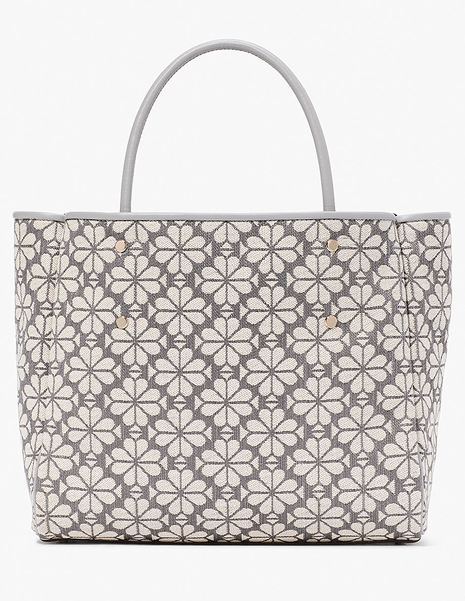 Bolsa tote Flower Jacquard de piel para mujer 2