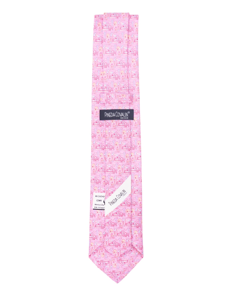 Corbata regular de seda estampada para hombre 2