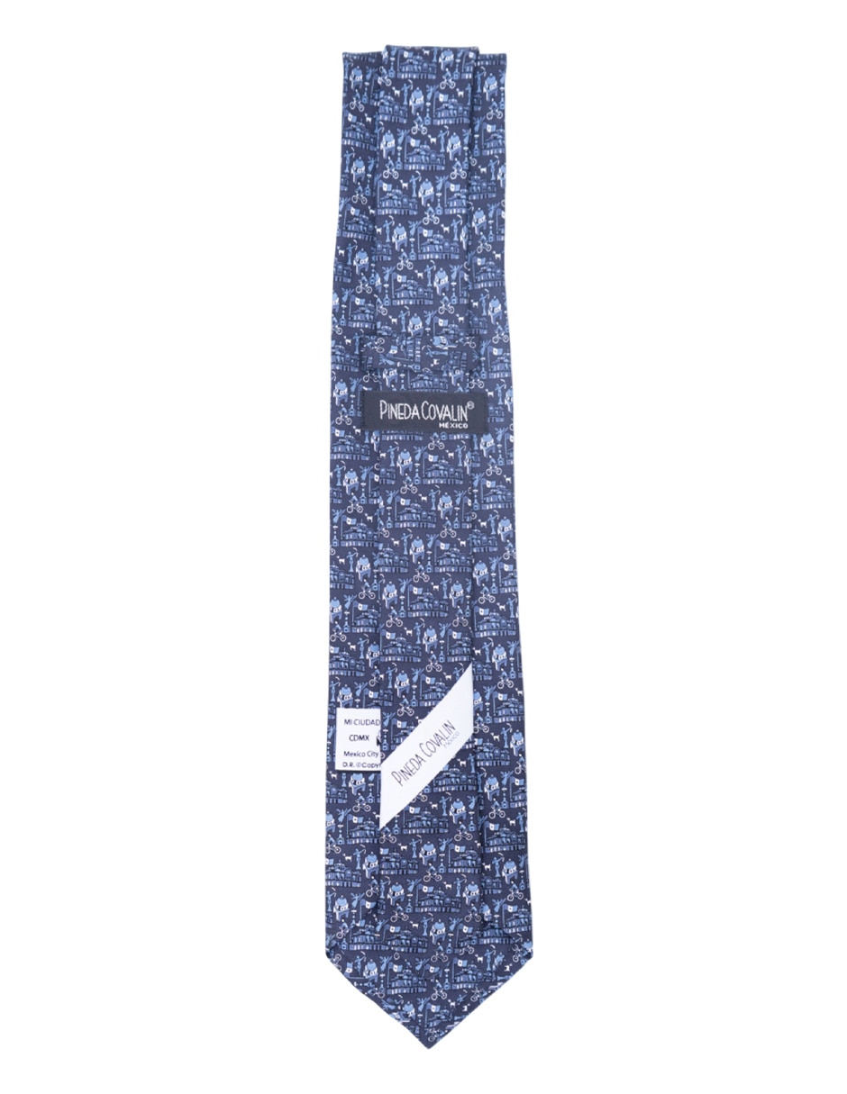 Corbata regular de seda estampada para hombre 2