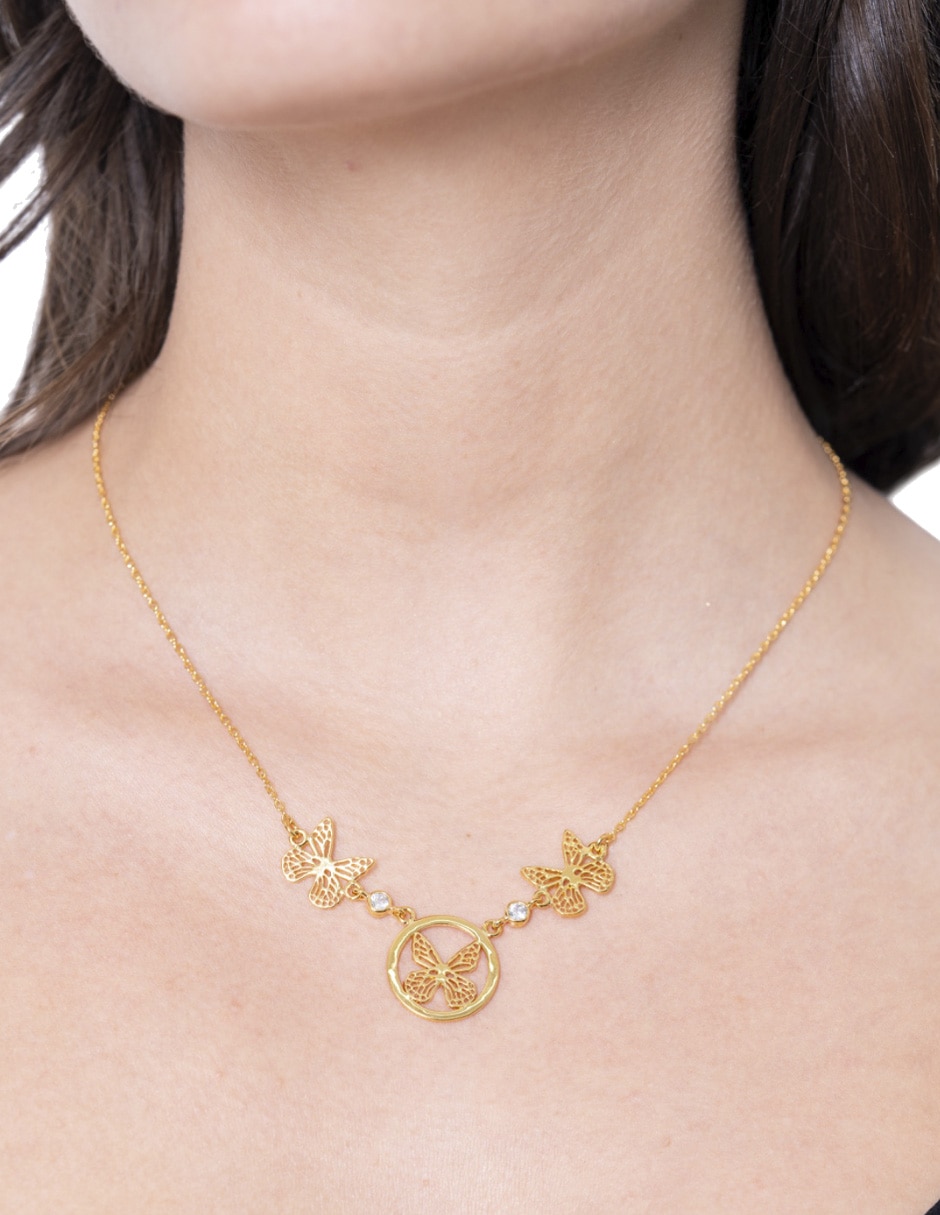 Collar Mariposa Monarca 2