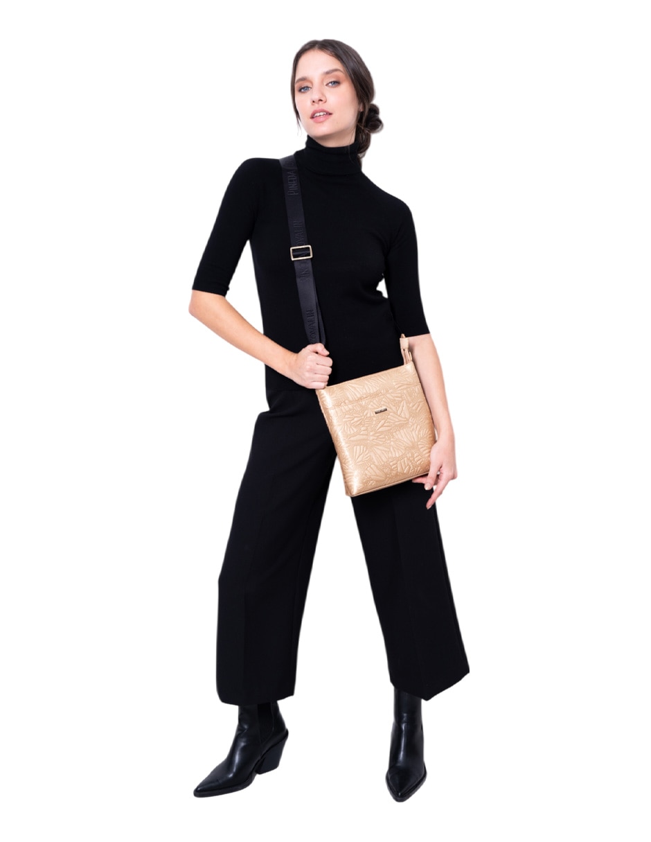 Bolsa messenger Grabado Mariposa para mujer 5