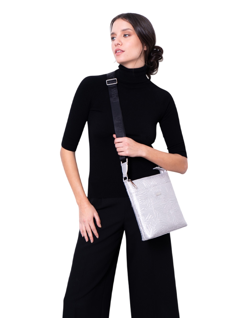 Bolsa messenger Grabado Mariposa para mujer 5