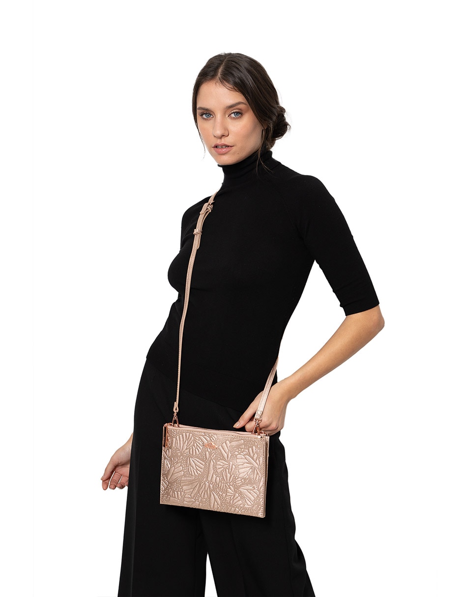Bolsa crossbody Grabado Mariposa para mujer 3