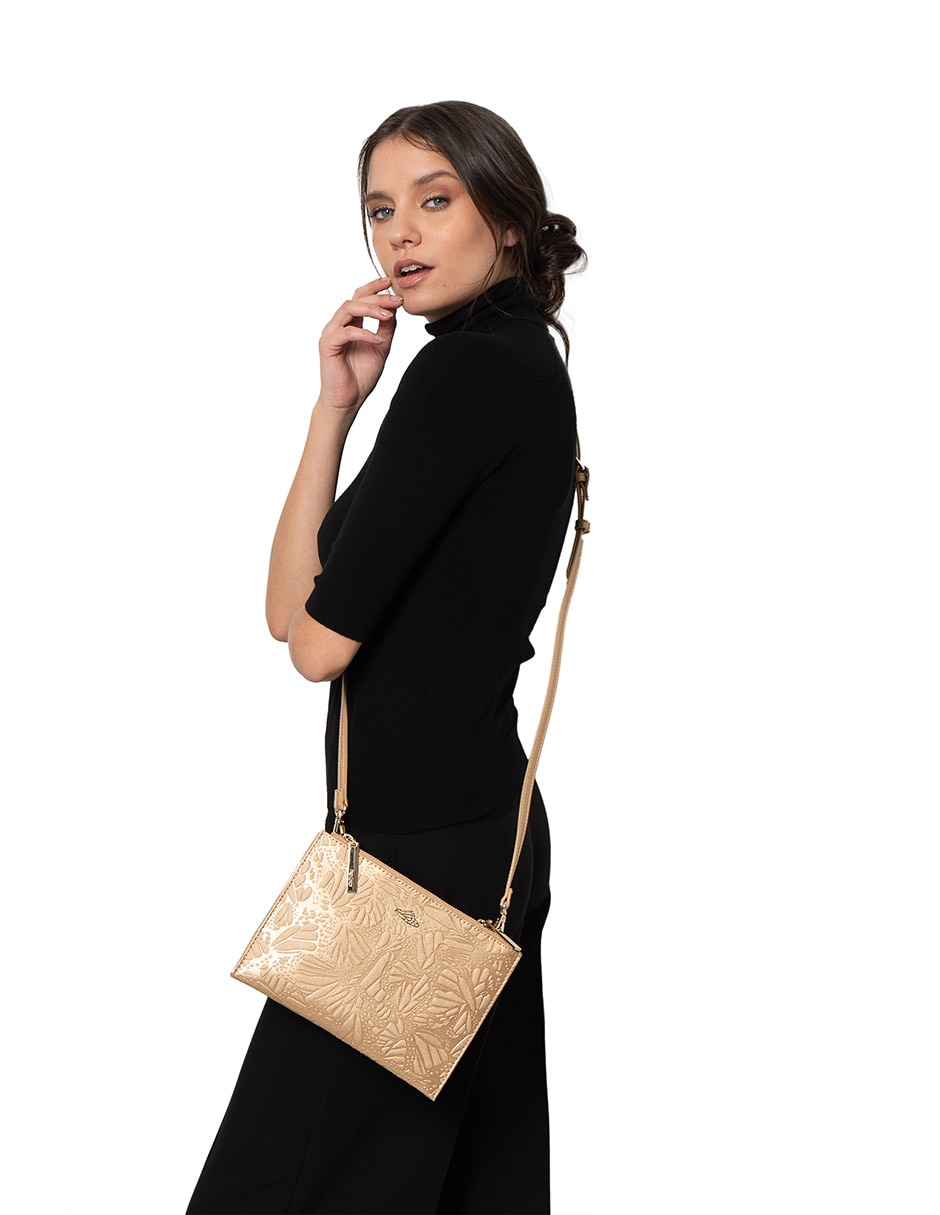 Bolsa crossbody Grabado Mariposa para mujer 5