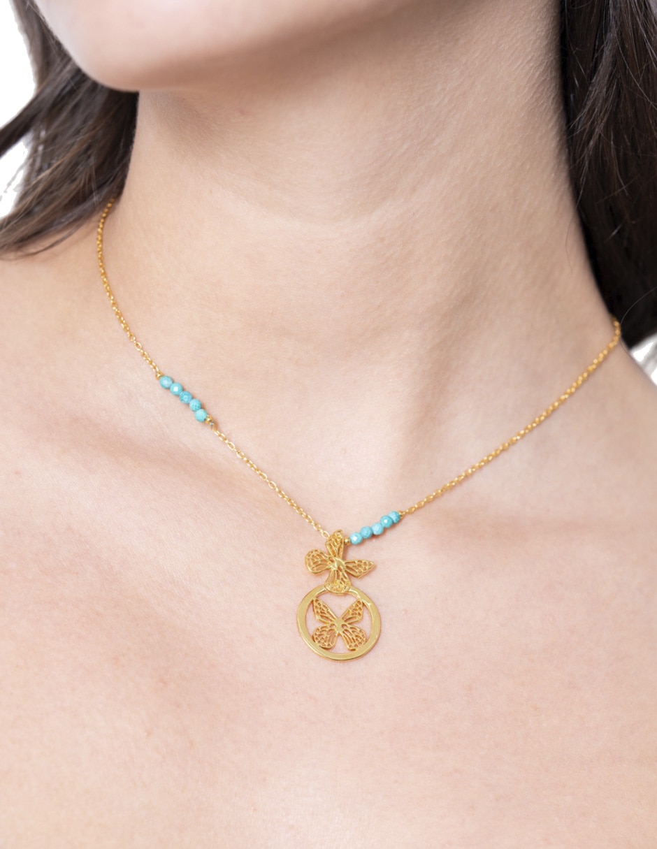 Collar Mariposa Monarca 2
