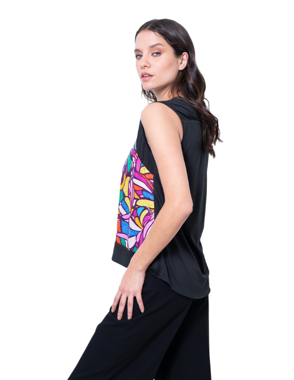 Blusa sin manga para mujer 2