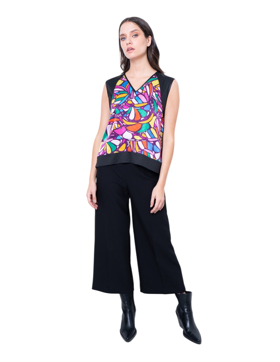 Blusa sin manga para mujer 4