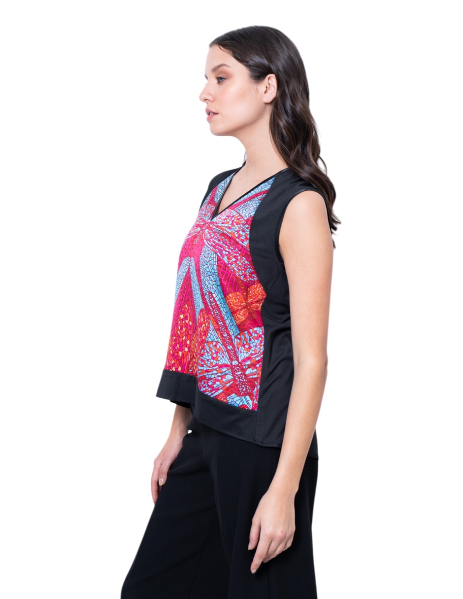 Blusa sin manga para mujer 4