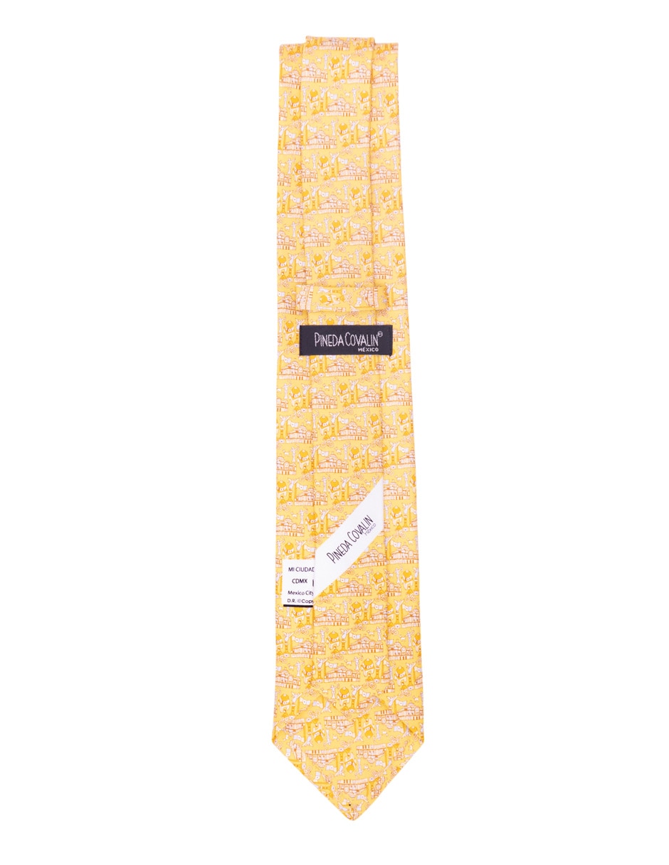 Corbata regular de seda estampada para hombre 2